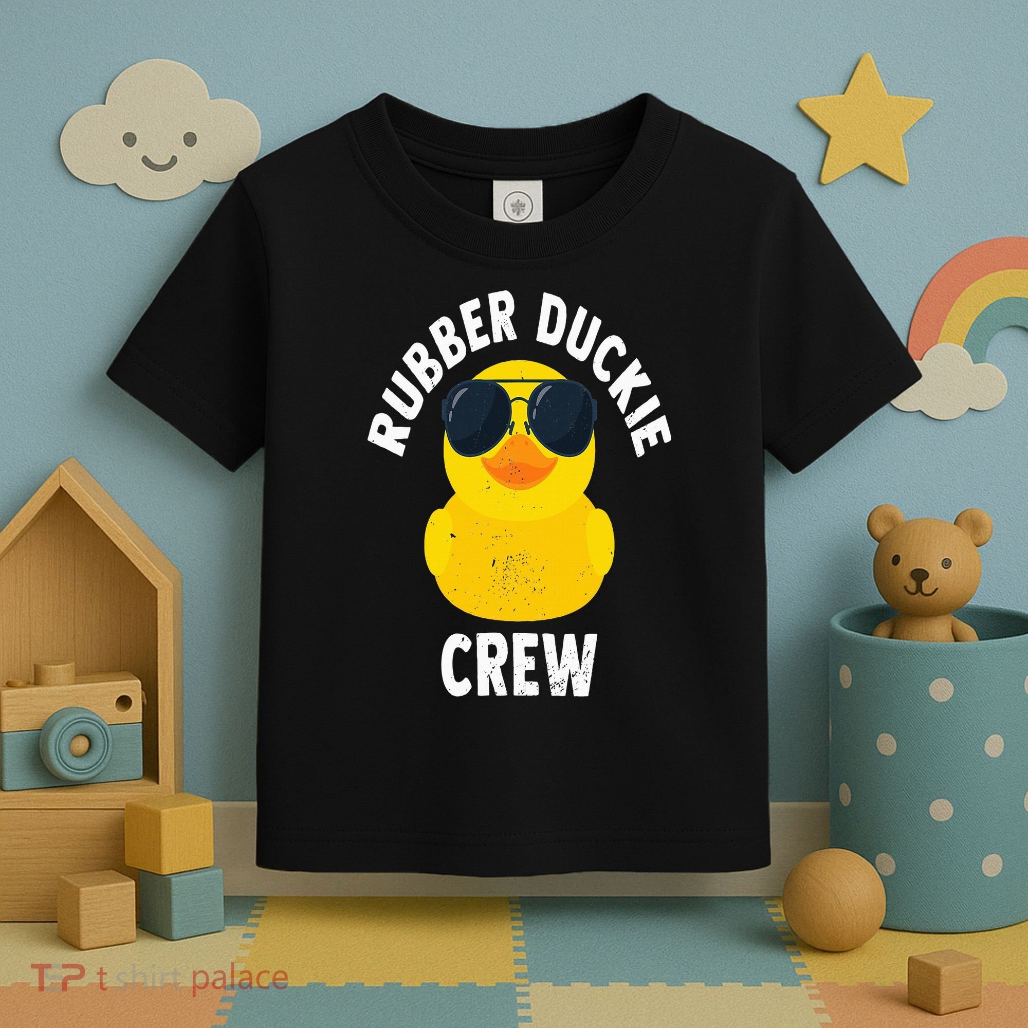 Rubber Duckie Crew Funny Rubber Duck Toddler T-Shirt
