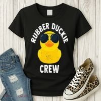 Rubber Duckie Crew Funny Rubber Duck Women's T-Shirt thumb 3