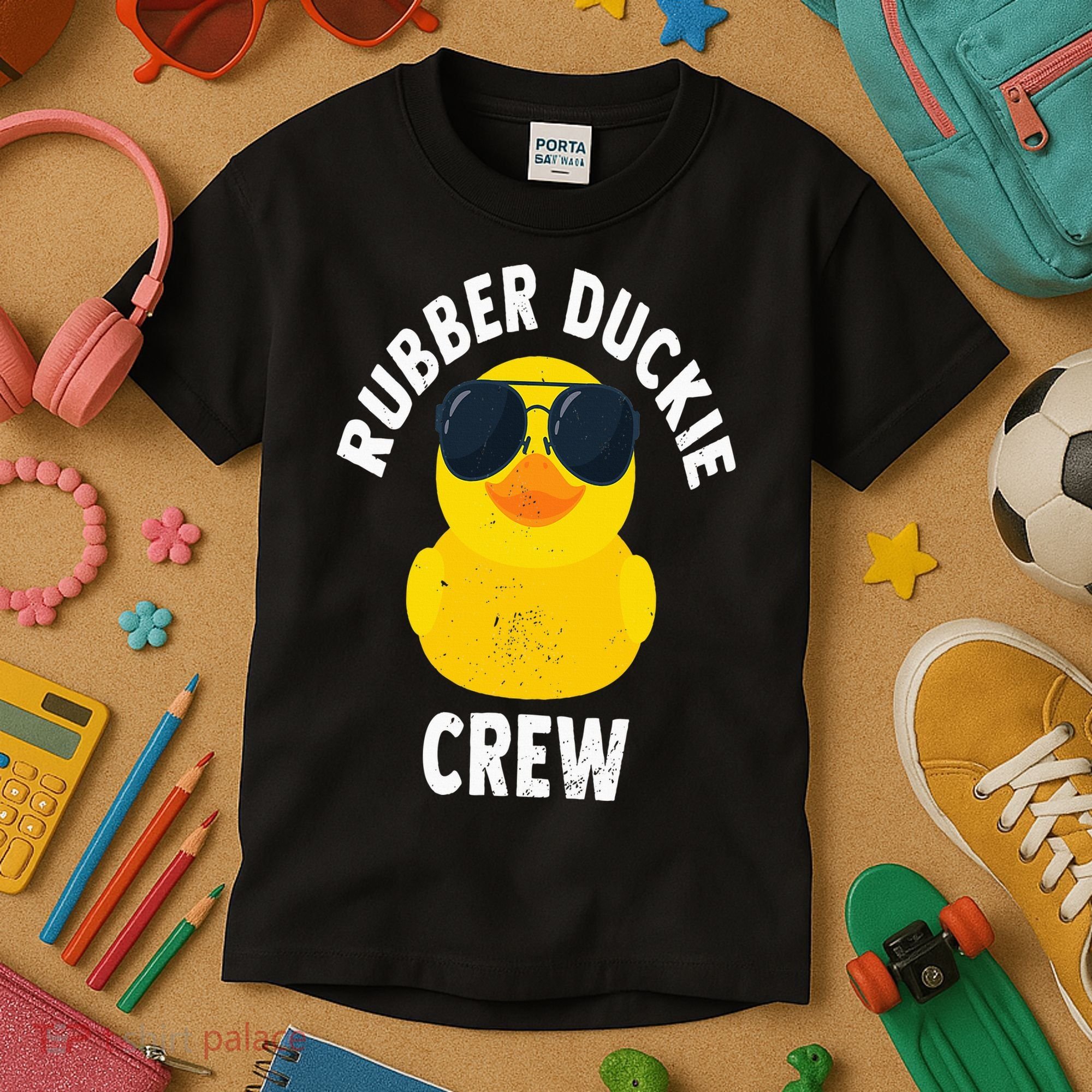 Rubber Duckie Crew Funny Rubber Duck Kids T-Shirt