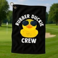 Rubber Duckie Crew retro Rubber Duck Golf Towel thumb 1