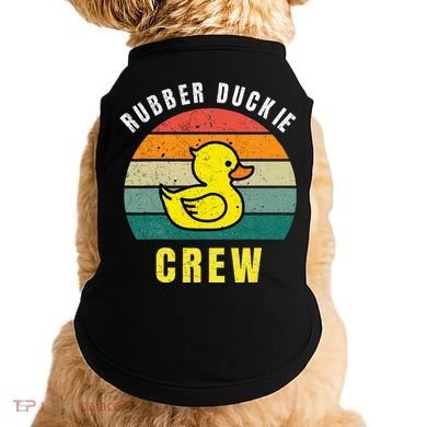 Rubber Duckie Crew Funny Rubber Duck Doggie Tank