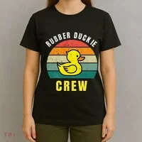 Rubber Duckie Crew Funny Rubber Duck T-Shirt thumb 4