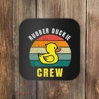 Rubber Duckie Crew Funny Rubber Duck Coaster thumb 0