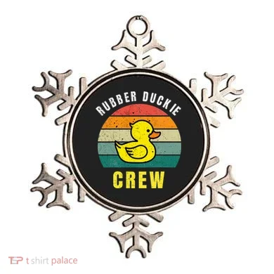 Rubber Duckie Crew Funny Rubber Duck Ornament