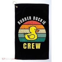 Rubber Duckie Crew Funny Rubber Duck Golf Towel thumb 0
