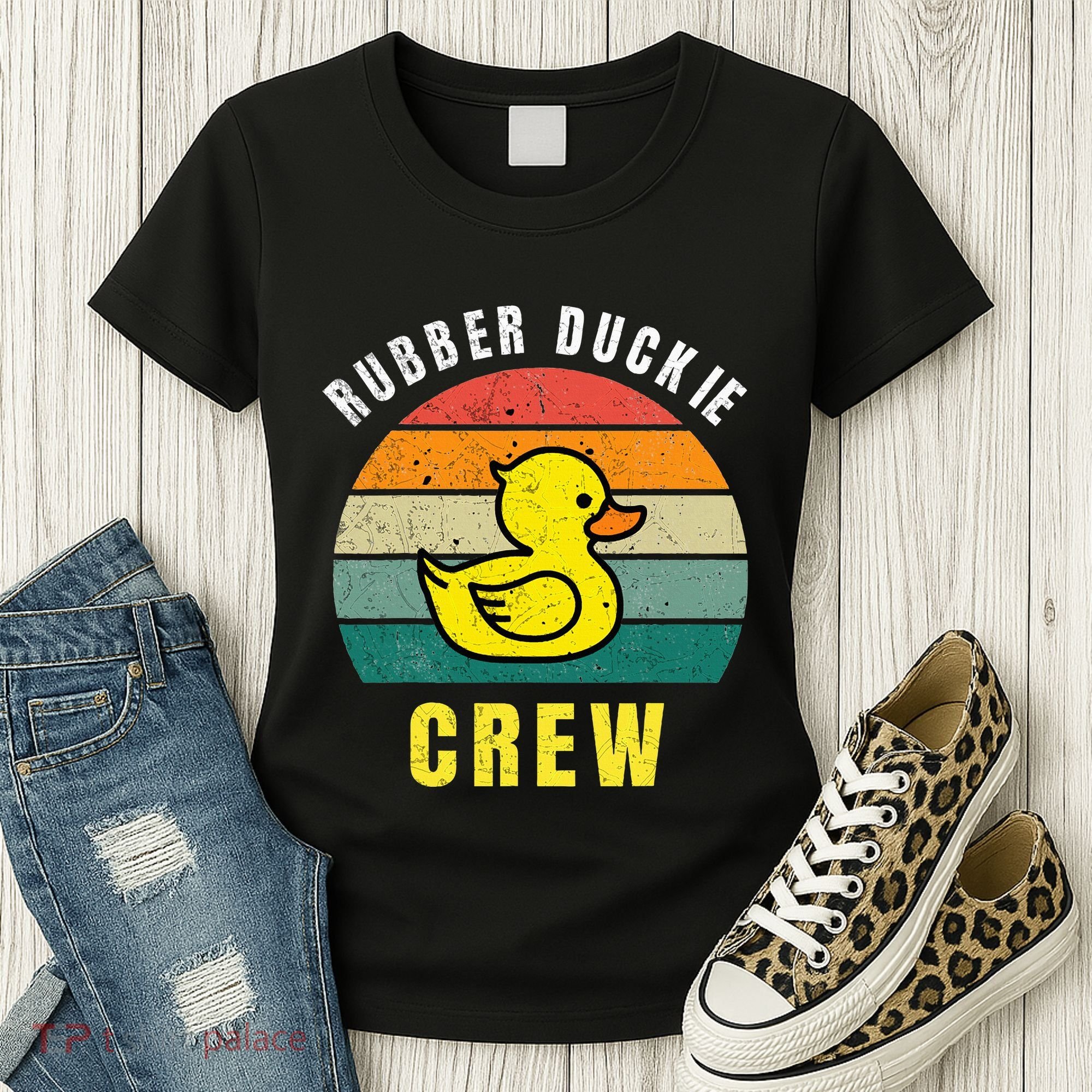 Rubber Duckie Crew Funny Rubber Duck Women's T-Shirt