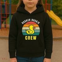 Rubber Duckie Crew Funny Rubber Duck Kids Hoodie thumb 3