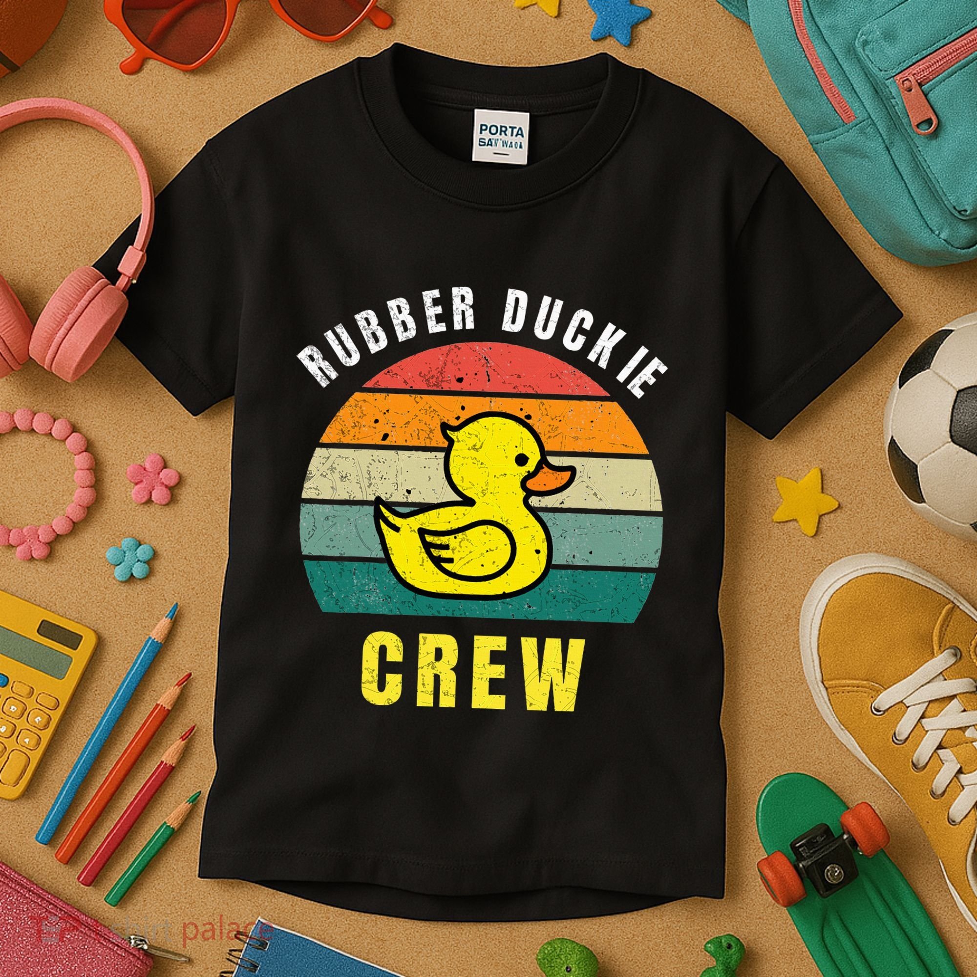 Rubber Duckie Crew Funny Rubber Duck Kids T-Shirt