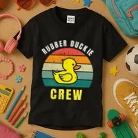Rubber Duckie Crew Funny Rubber Duck Kids T-Shirt thumb 3