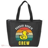 Rubber Duckie Crew Funny Rubber Duck Tote Bag thumb 0