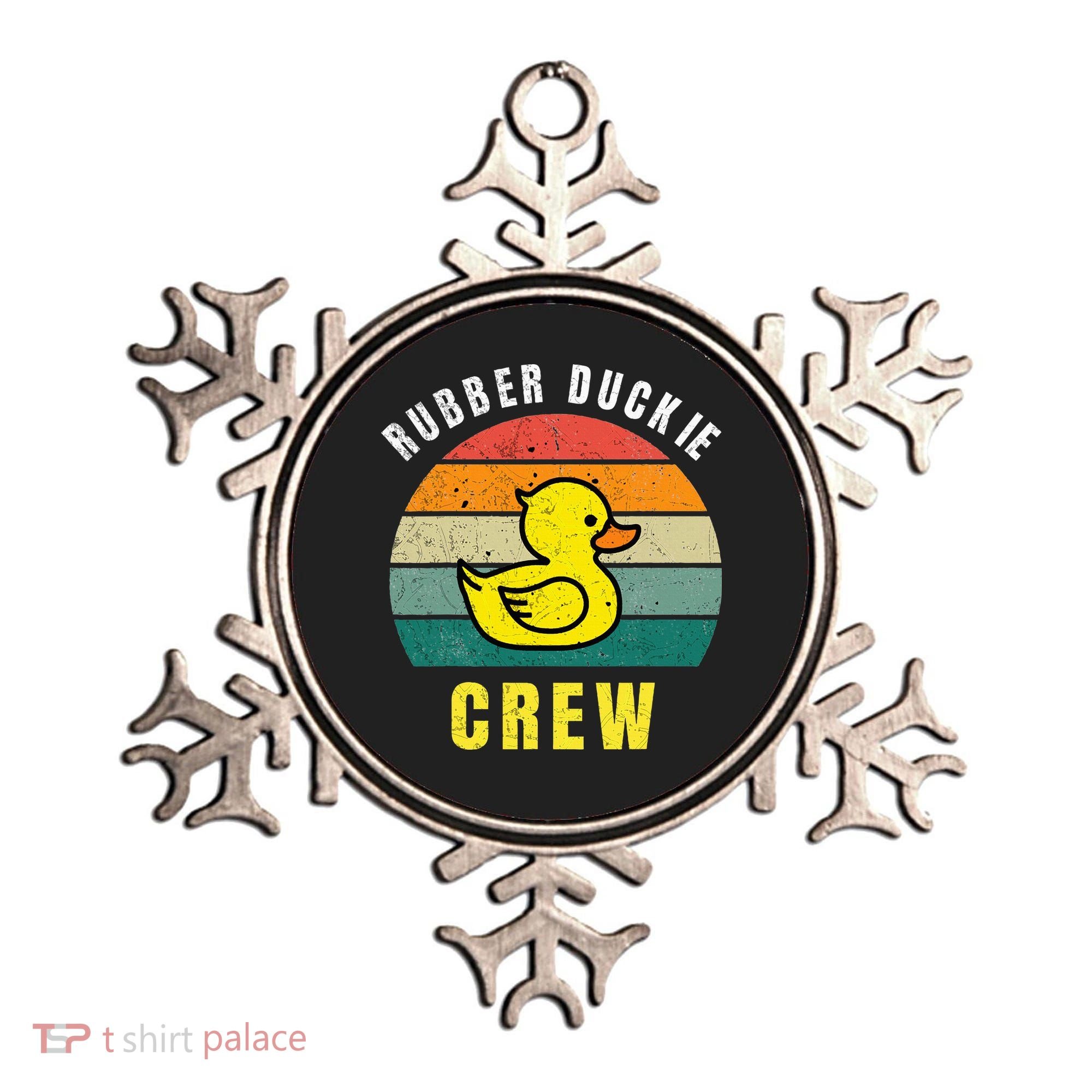 Rubber Duckie Crew Funny Rubber Duck Ornament