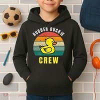 Rubber Duckie Crew Funny Rubber Duck Kids Hoodie thumb 2