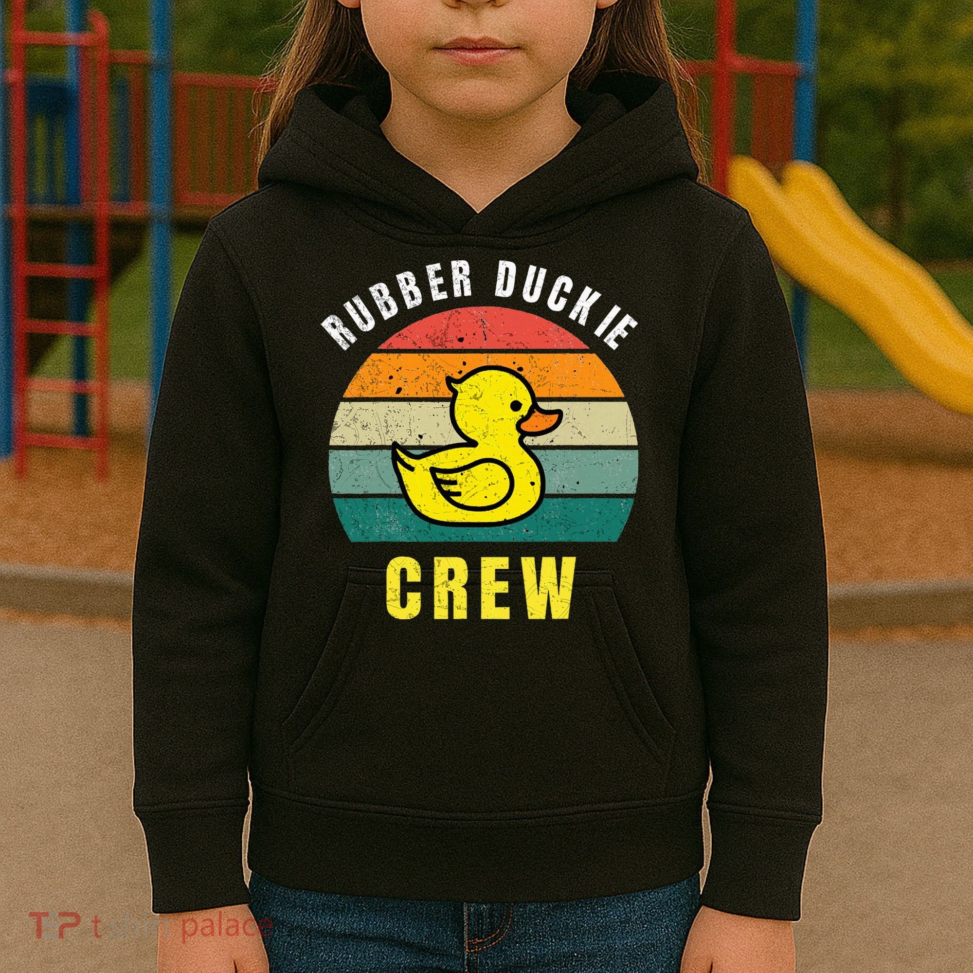 Rubber Duckie Crew Funny Rubber Duck Kids Hoodie