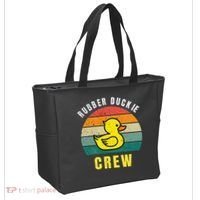 Rubber Duckie Crew Funny Rubber Duck Tote Bag thumb 2