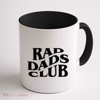 Rad Dads Club (Front+Back) Funny FatherS Day Rad Dad Gift Coffee Mug thumb 1