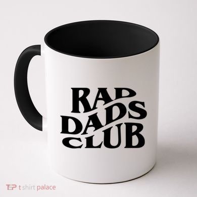 Rad Dads Club (Front+Back) Funny FatherS Day Rad Dad Gift Coffee Mug