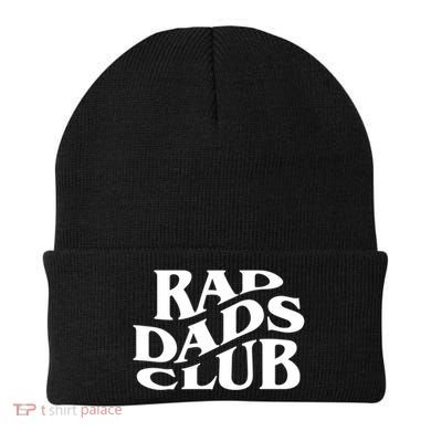 Rad Dads Club (Front+Back) Funny FatherS Day Rad Dad Gift Beanie
