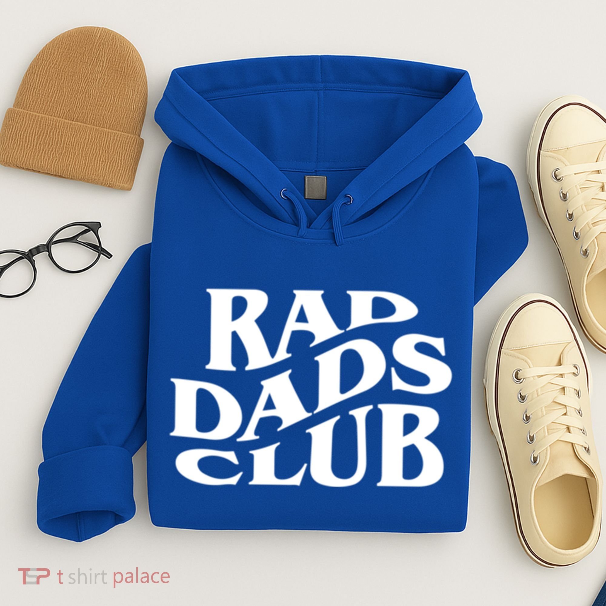 Rad Dads Club (Front+Back) Funny FatherS Day Rad Dad Gift Hoodie