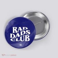 Rad Dads Club (Front+Back) Funny FatherS Day Rad Dad Gift Button thumb 0