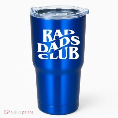 Rad Dads Club (Front+Back) Funny FatherS Day Rad Dad Gift Tumbler