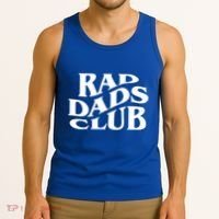 Rad Dads Club (Front+Back) Funny FatherS Day Rad Dad Gift Tank Top thumb 3