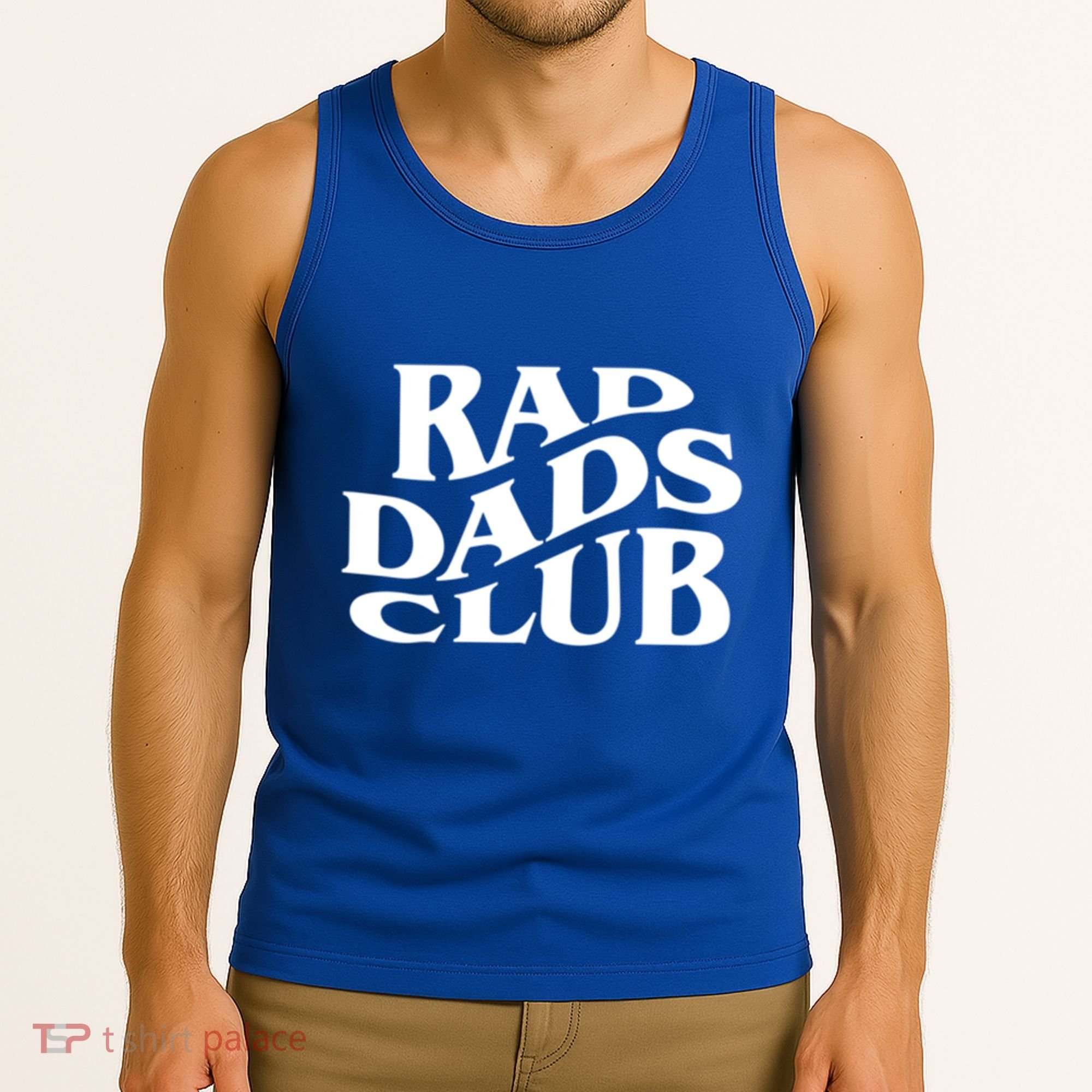 Rad Dads Club (Front+Back) Funny FatherS Day Rad Dad Gift Tank Top