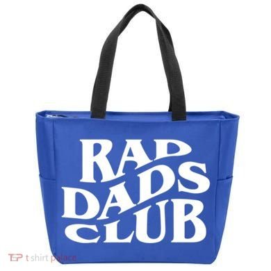 Rad Dads Club (Front+Back) Funny FatherS Day Rad Dad Gift Tote Bag
