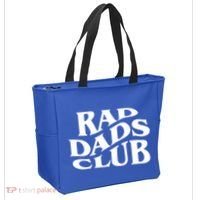 Rad Dads Club (Front+Back) Funny FatherS Day Rad Dad Gift Tote Bag thumb 2
