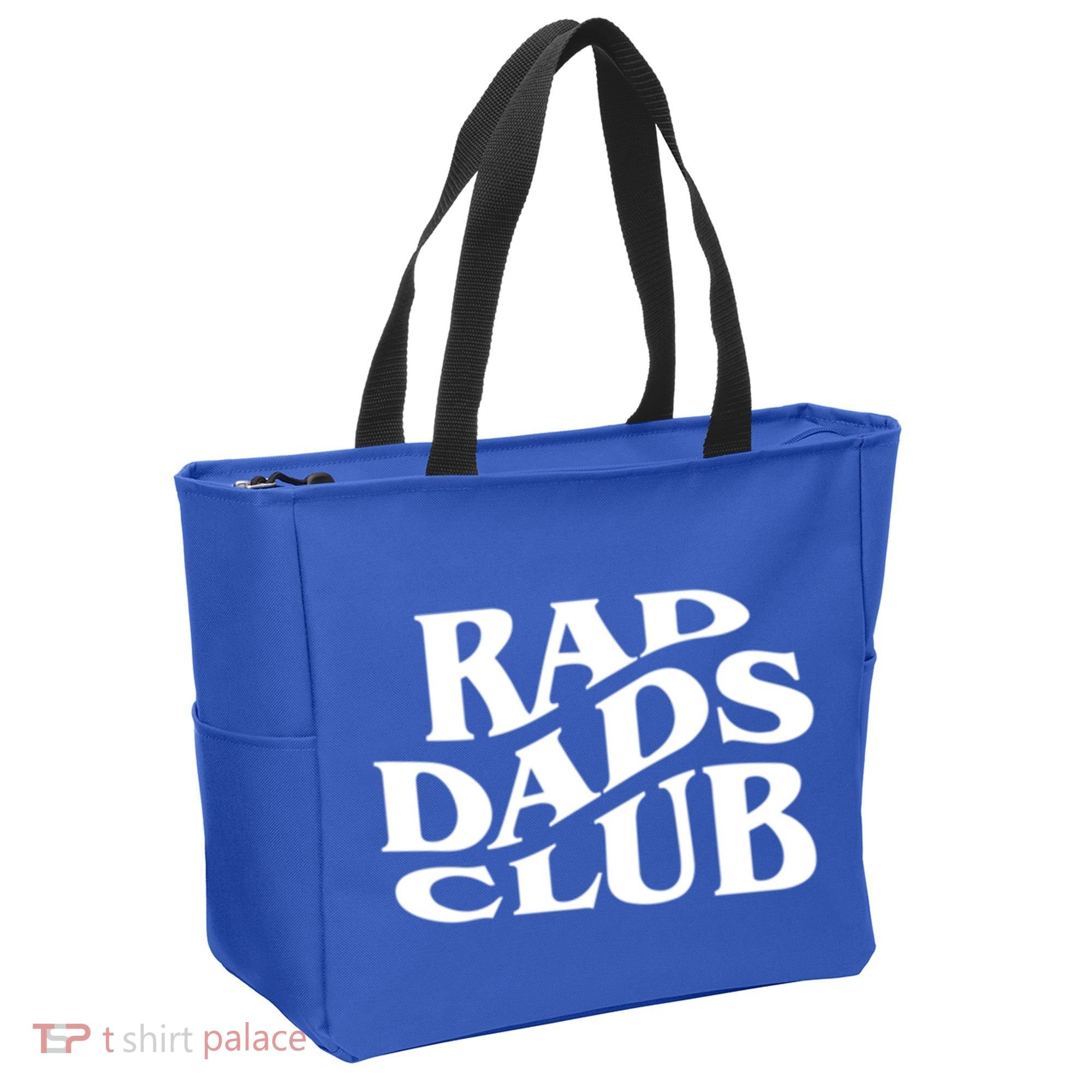 Rad Dads Club (Front+Back) Funny FatherS Day Rad Dad Gift Tote Bag