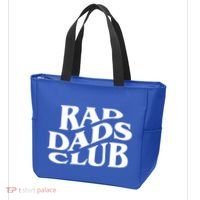 Rad Dads Club (Front+Back) Funny FatherS Day Rad Dad Gift Tote Bag thumb 3