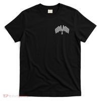 Race Day Checkered Flag Racing Fan Front And Back T-Shirt thumb 0