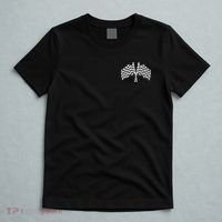 Race Day Checkered Flag Racing Fan Front And Back T-Shirt thumb 5