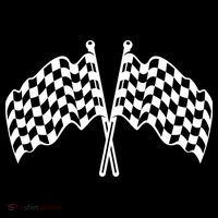 Race Day Checkered Flag Racing Fan Front And Back Button thumb 2