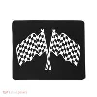 Race Day Checkered Flag Racing Fan Front And Back Mousepad thumb 0