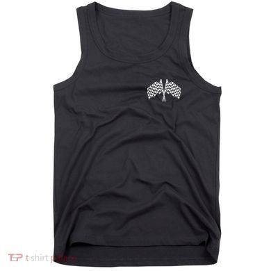 Race Day Checkered Flag Racing Fan Front And Back Tank Top