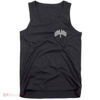 Race Day Checkered Flag Racing Fan Front And Back Tank Top thumb 0