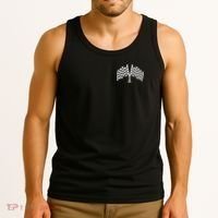 Race Day Checkered Flag Racing Fan Front And Back Tank Top thumb 3