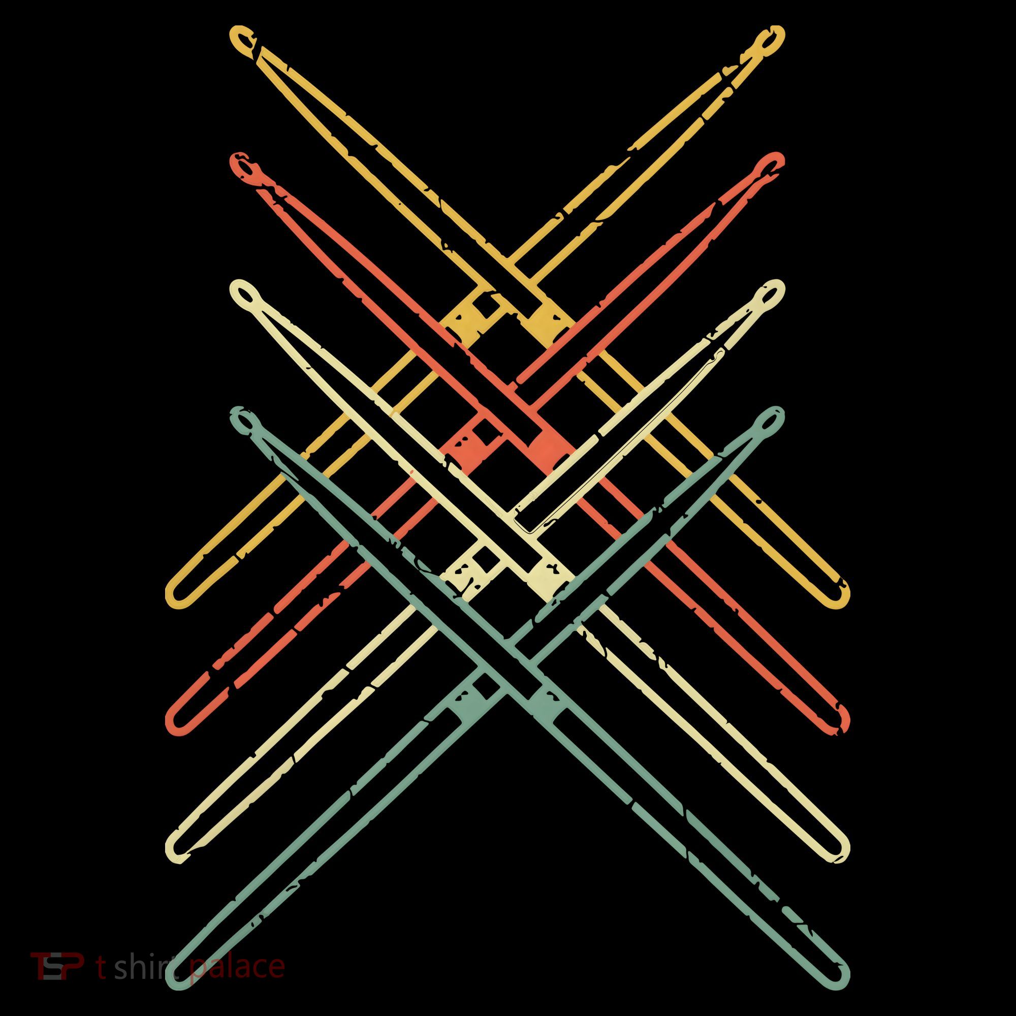Retro Drumsticks Drummer Gifts Drums Ornament