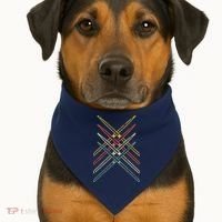 Retro Drumsticks Drummer Gifts Drums USA-Made Doggie Bandana thumb 1