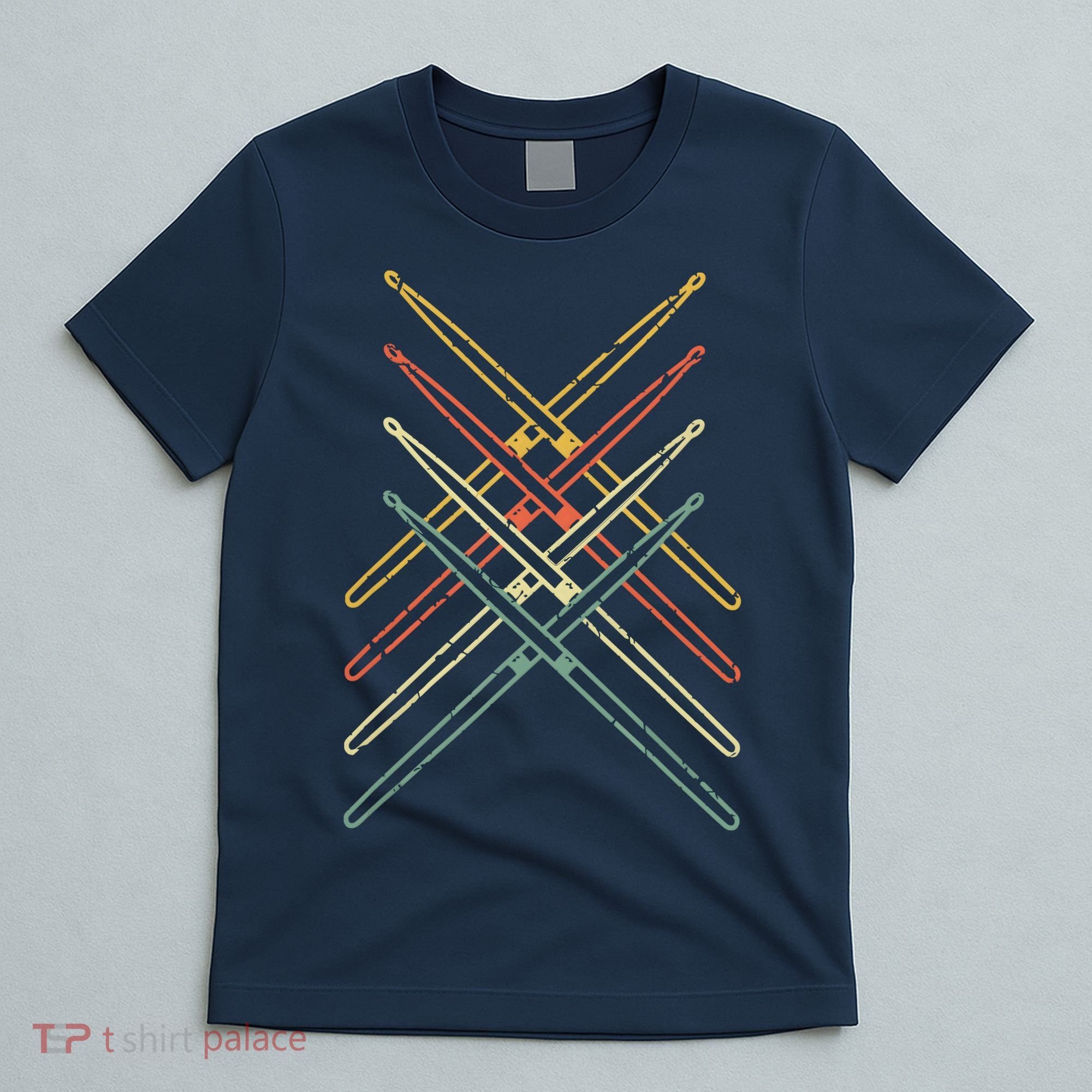 Retro Drumsticks Drummer Gifts Drums T-Shirt