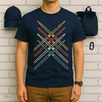 Retro Drumsticks Drummer Gifts Drums T-Shirt thumb 6