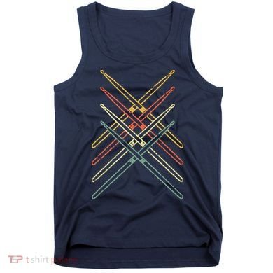 Retro Drumsticks Drummer Gifts Drums Tank Top