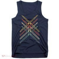 Retro Drumsticks Drummer Gifts Drums Tank Top thumb 0
