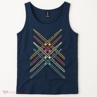 Retro Drumsticks Drummer Gifts Drums Tank Top thumb 2