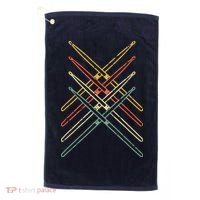 Retro Drumsticks Drummer Gifts Drums Golf Towel thumb 0