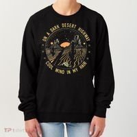 Retro Dark Desert Highway Adventure Camping Women's Sweatshirt thumb 0