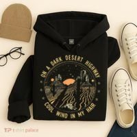 Retro Dark Desert Highway Adventure Camping Hoodie thumb 4
