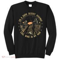 Retro Dark Desert Highway Adventure Camping Sweatshirt thumb 0