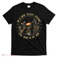 Retro Dark Desert Highway Adventure Camping T-Shirt thumb 0