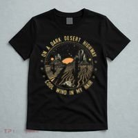 Retro Dark Desert Highway Adventure Camping T-Shirt thumb 5